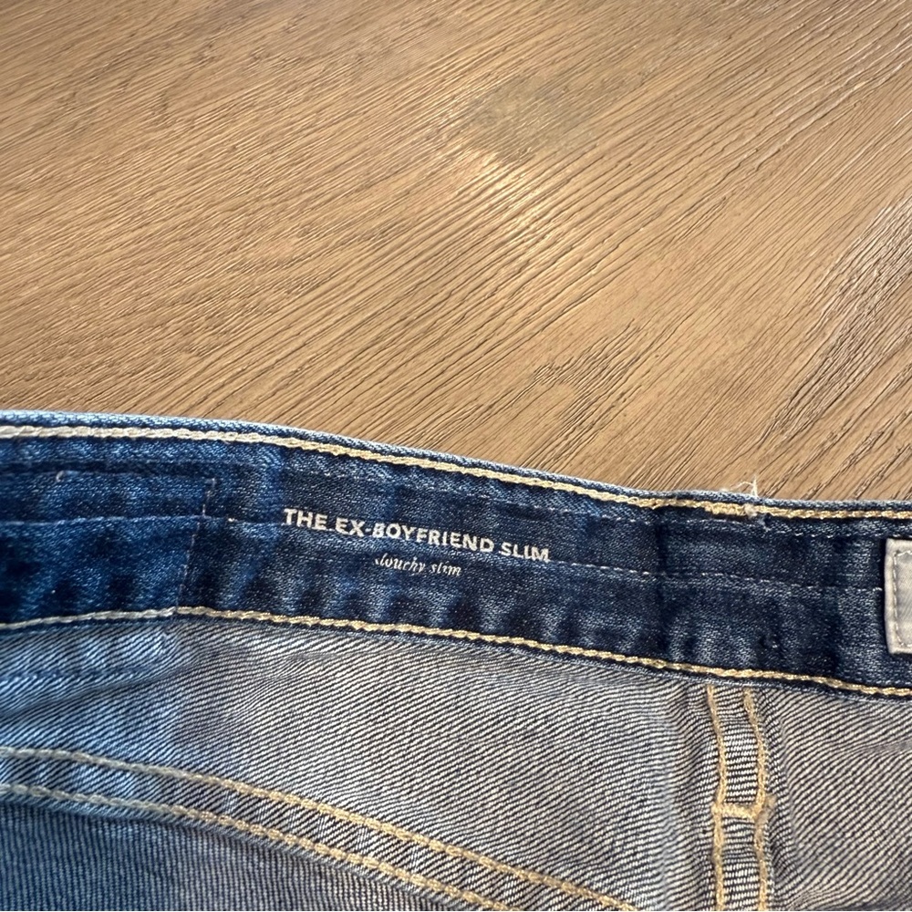 Adriano Goldshmied The Ex-Boyfriend Slouchy Slim Medium Wash Jeans Sz 28R Relax - Picture 4 of 11